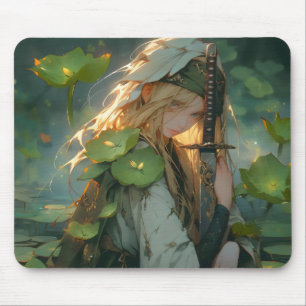 Lady of Lake Anime Fantasy Mouse Mat