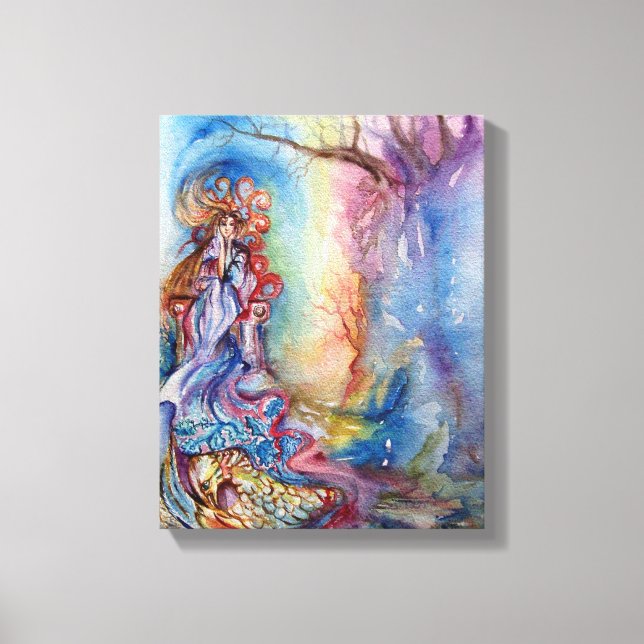 LADY OF LAKE , Magic and Mystery Canvas Print (Front)