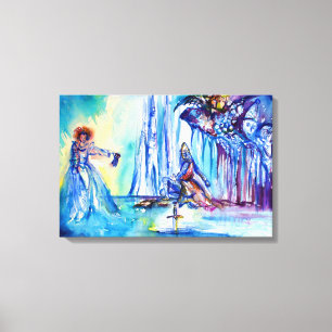 LADY OF LAKE , Magic and Mystery Canvas Print