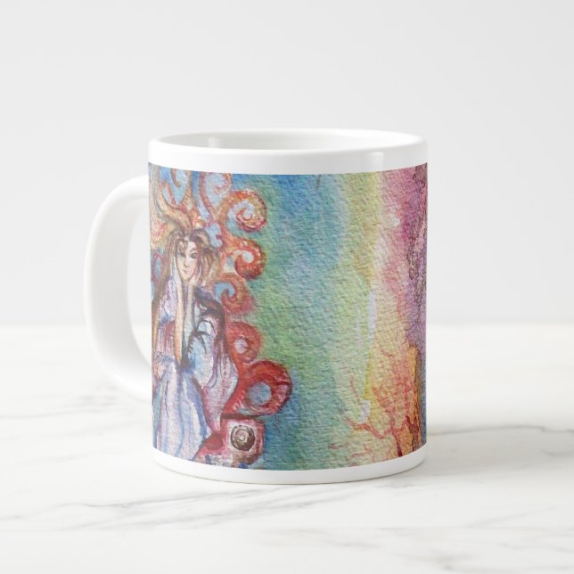 LADY OF LAKE  / Magic and Mystery Large Coffee Mug (Front Left)