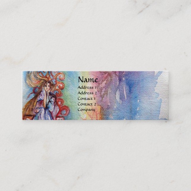 LADY OF LAKE , Magic and Mystery Mini Business Card (Front)