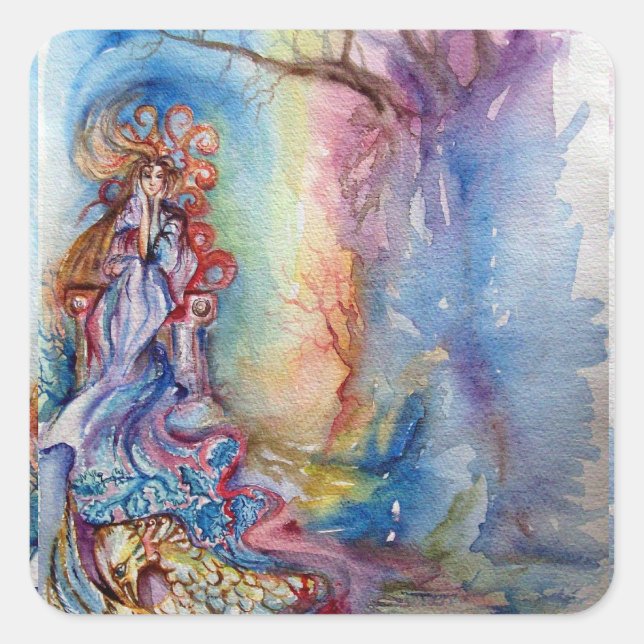 LADY OF LAKE , Magic and Mystery Square Sticker (Front)