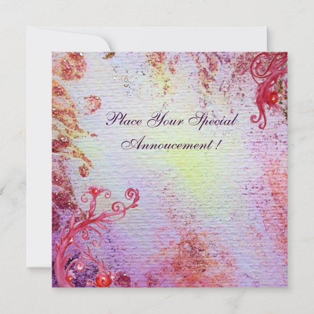 LADY OF LAKE vibrant purple blue pink gold (Front)