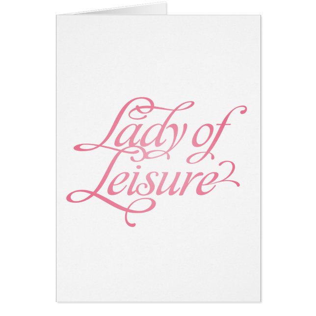 Lady Of Leisure 2 (Front)