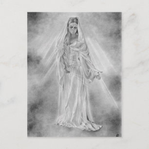 Lady of light Aurora Postcard