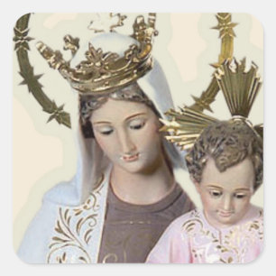 Lady of Mount Carmel Square Sticker