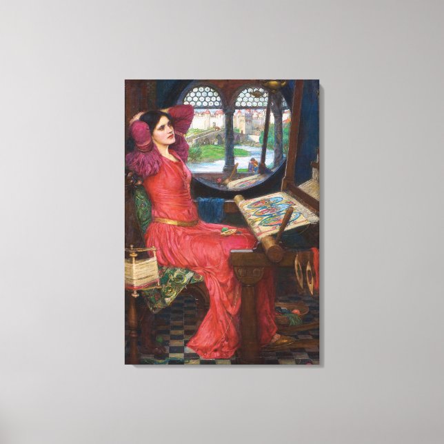 Lady of Shallot 24" x 35" Stretched Canvas Print (Front)