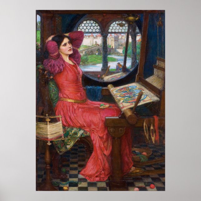 Lady of Shallot by John William Waterhouse Poster (Front)