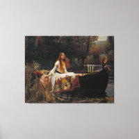 Lady of Shallot by Pre-Raphaelite JW Waterhouse