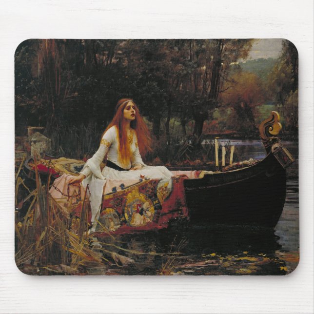 Lady of Shallot Pre-Raphaelite Painting Mouse Mat (Front)
