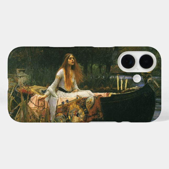 Lady of Shalott On Boat by John William Waterhouse Case-Mate iPhone Case (Back (Horizontal))