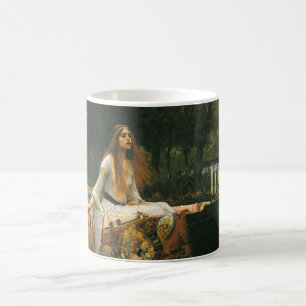 Lady of Shalott On Boat by John William Waterhouse Coffee Mug