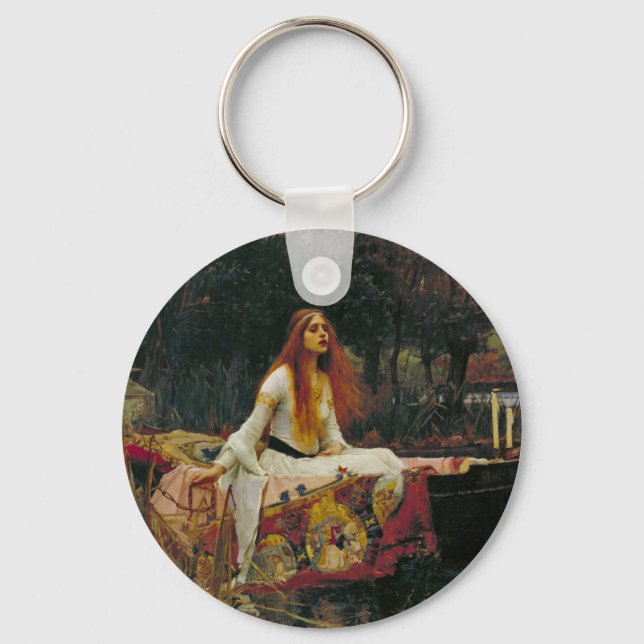 Lady of Shalott on the Water Key Ring (Front)
