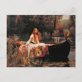 Lady of Shalott Waterhouse Art Postcard