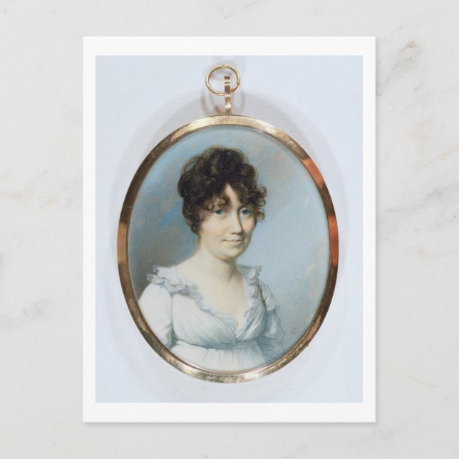 Lady of the Blunt Family (w/c and gouache on ivory Postcard (Front)