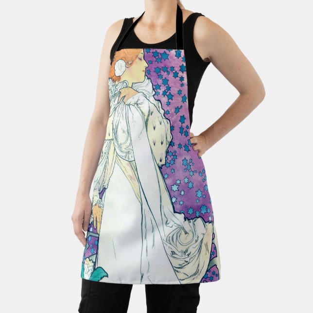 Lady of the Camelias, Alphonse Mucha Apron (Insitu)