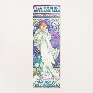 Lady of the Camelias, Alphonse Mucha Yoga Mat