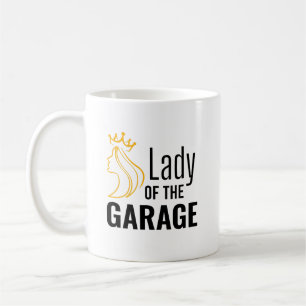 Lady of the Garage – Bold Wrench Crown Design Coffee Mug