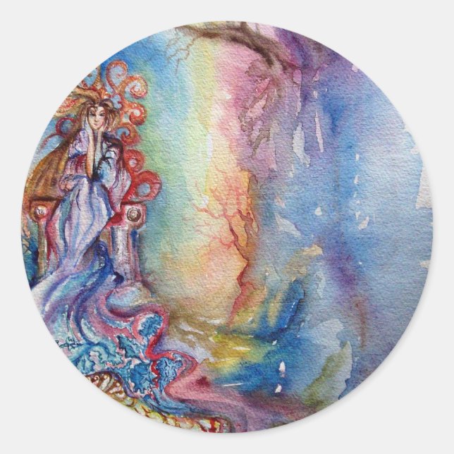 LADY OF THE LAKE CLASSIC ROUND STICKER (Front)