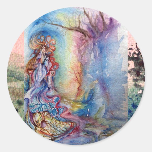 LADY OF THE LAKE CLASSIC ROUND STICKER (Front)