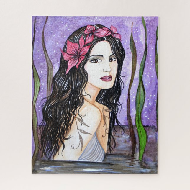 Lady of the Lake Fairy Tale Painting Jigsaw Puzzle (Vertical)