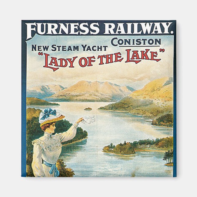 Lady of the Lake ~ Furness Railway Magnet (Front)