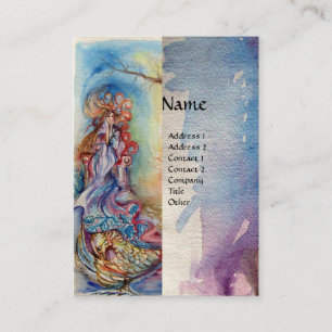 LADY OF THE LAKE monogram cream Business Card