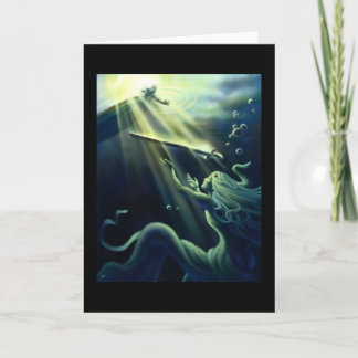 Lady of the Lake Presenting Excalibur Card