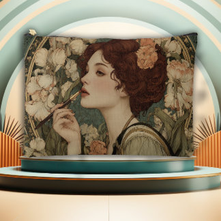 Lady of the Lilies Art Nouveau Accessory Pouch