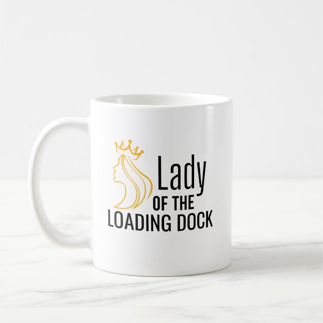 Lady of the Loading Dock Coffee Mug (Left)