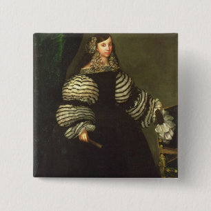 Lady of the Medinaceli family, c.1683 15 Cm Square Badge