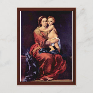 Lady Of The Rosary Postcard