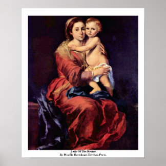 Lady Of The Rosary Poster