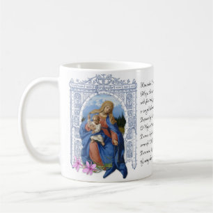 Lady of the Rosary Virgin Mother Mary Prayer Coffe Coffee Mug