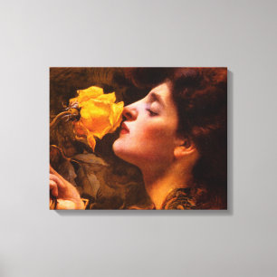 Lady of the Roses by Franz Dvorak Canvas Print