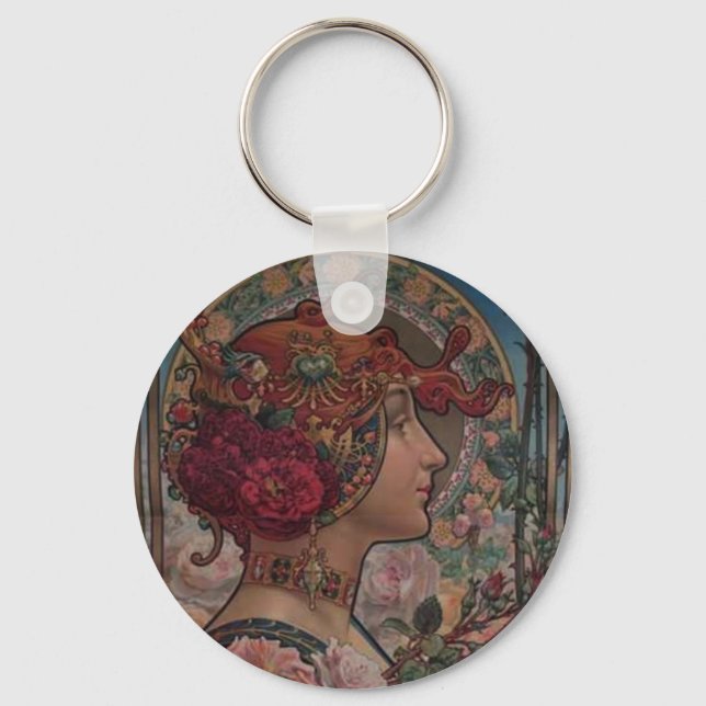 Lady of the roses key ring (Front)