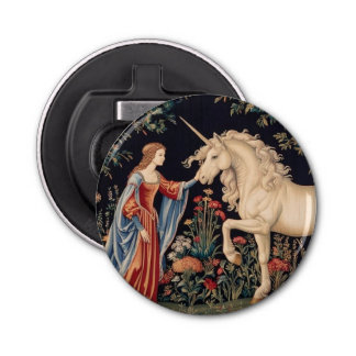Lady of the Unicorn Bottle Opener