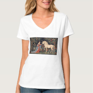 Lady of the Unicorn in a Garden T-Shirt