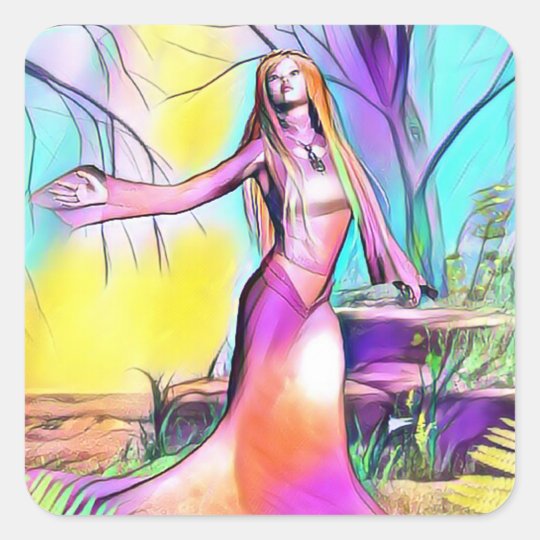 lady of the wood stickers