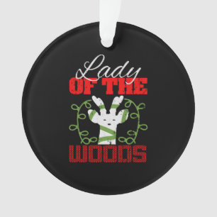 Lady Of The Woods Vintage Christmas Ornament