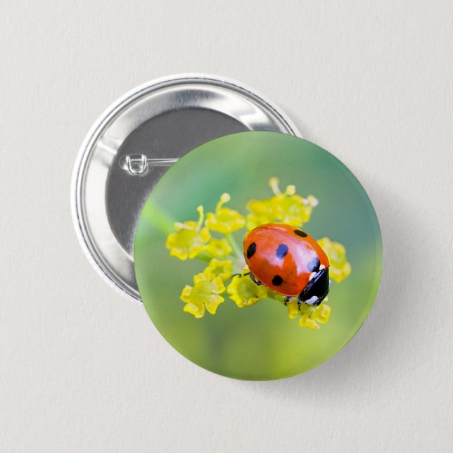 lady on top 6 cm round badge (Front & Back)