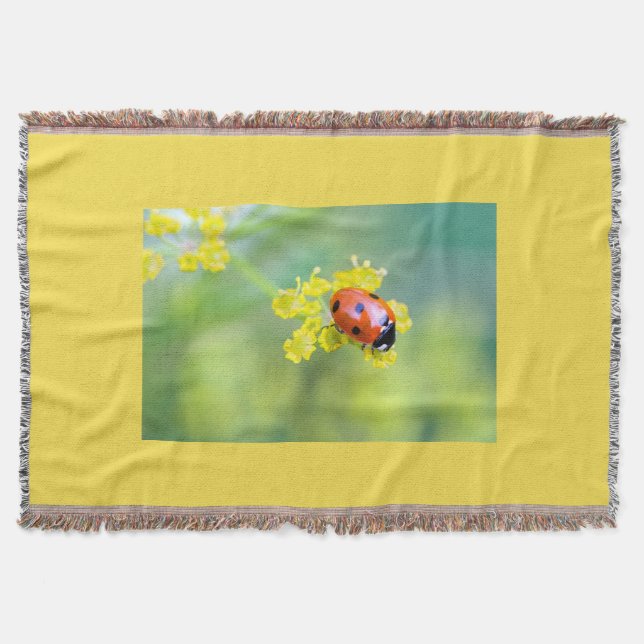 lady on top throw blanket (Front)