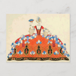 LADY ORANGE FASHION COSTUME DESIGNER MAKEUP ARTIST POSTCARD