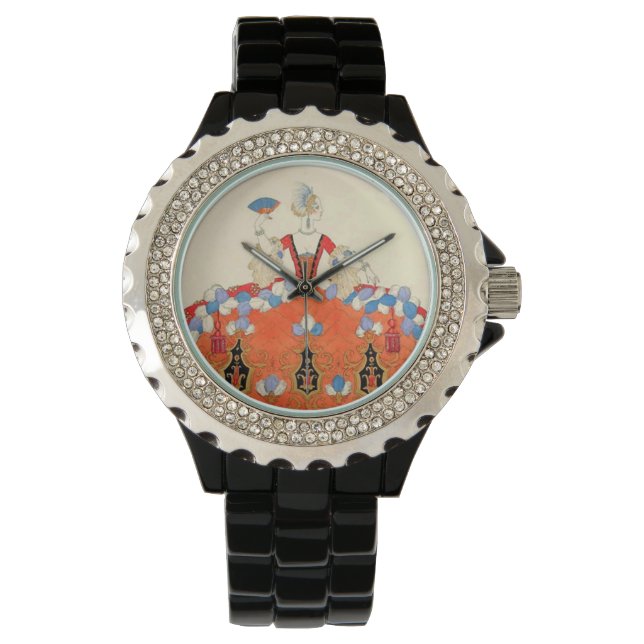 LADY ORANGE FASHION COSTUME DESIGNER MAKEUP ARTIST WATCH (Front)