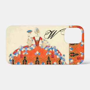 LADY ORANGE FASHION COSTUME DESIGNER MONOGRAM iPhone 12 MINI CASE