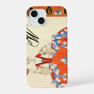 LADY ORANGE FASHION COSTUME DESIGNER MONOGRAM iPhone 15 CASE