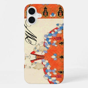 LADY ORANGE FASHION COSTUME DESIGNER MONOGRAM iPhone 16 PLUS CASE