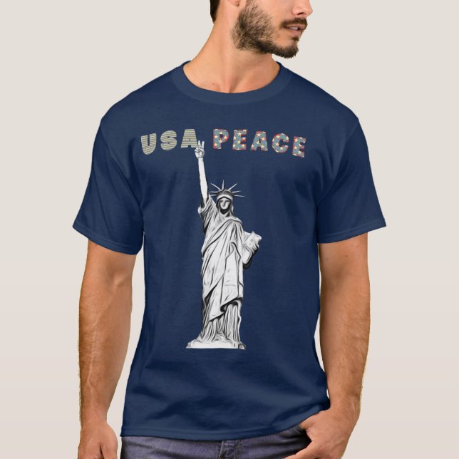 Lady Peace & Liberty T-Shirt (Front)
