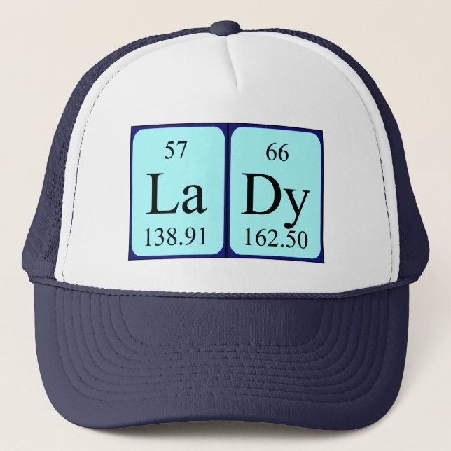 Lady periodic table name hat (Front)