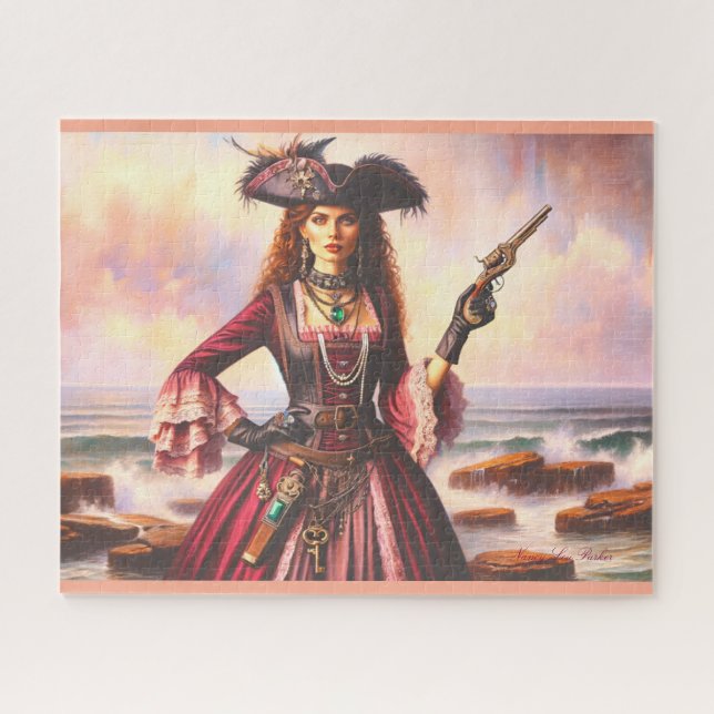 Lady Pirate Admiral Anne's Oceanic Odyssey Jigsaw Puzzle (Horizontal)